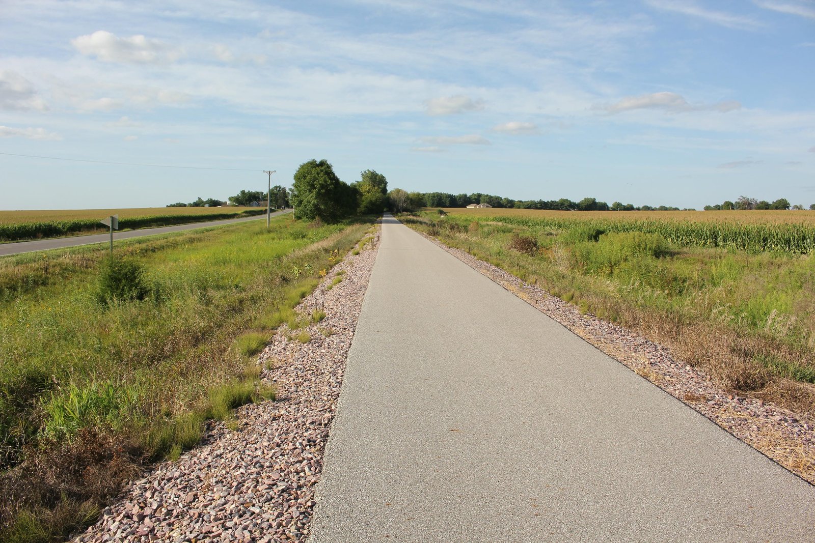 Looking north